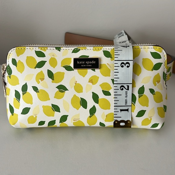 NWT Kate Spade Lemon leather Belt Bag small medium - Picture 7 of 14